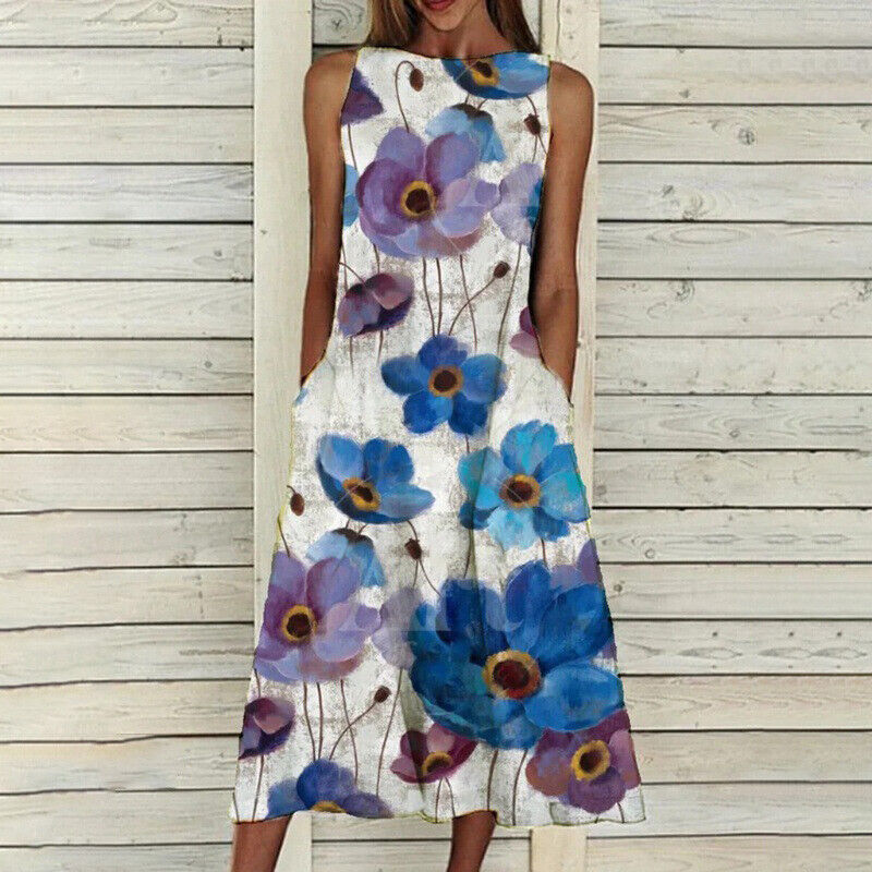 Mc | Elegant dress with floral pattern