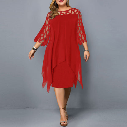 LP | Elegant midi dress in plus sizes