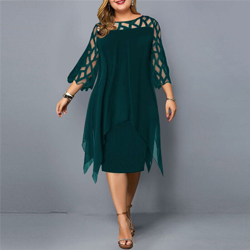 LP | Elegant midi dress in plus sizes
