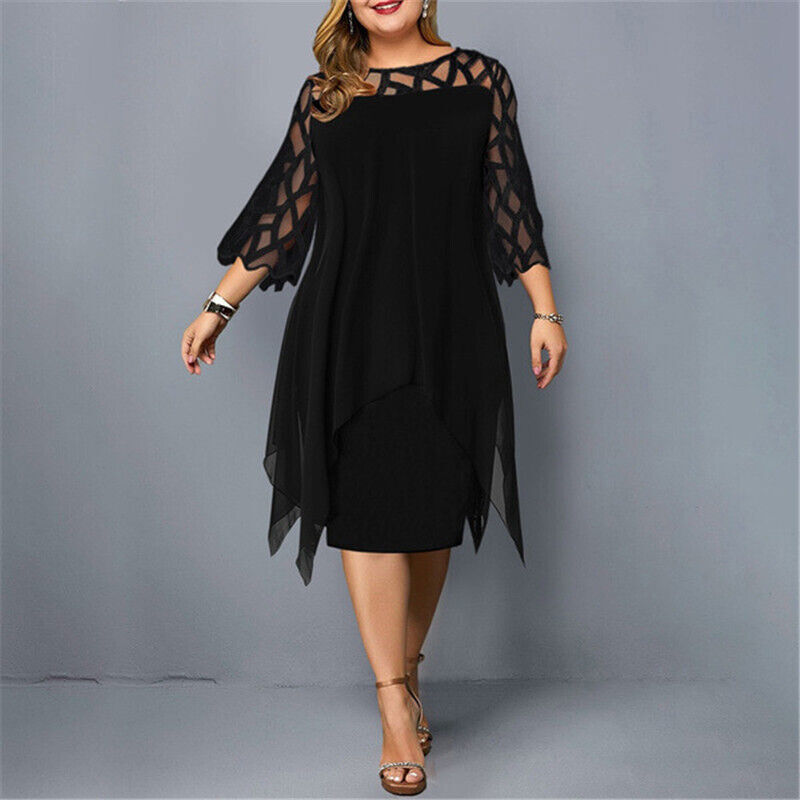 LP | Elegant midi dress in plus sizes