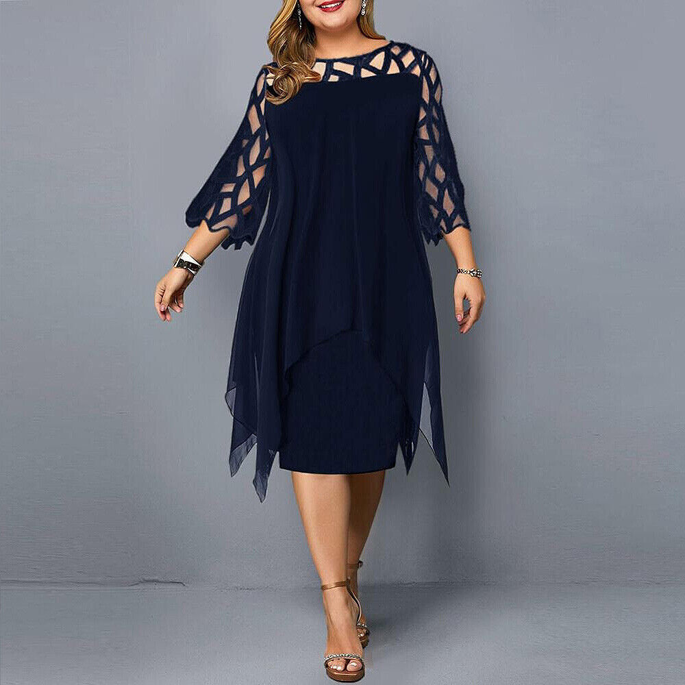 LP | Elegant midi dress in plus sizes
