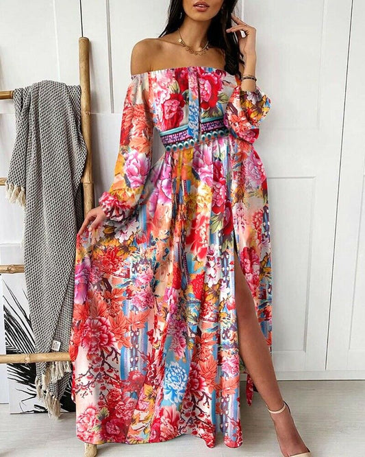 Off-the-shoulder summer dress