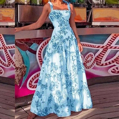 Mc | Maxi dress with floral print.