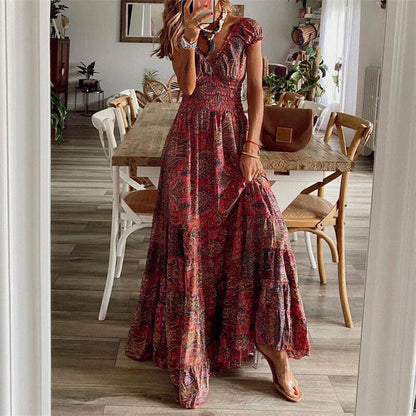 Mc | Bohemian-style waist-length dress.