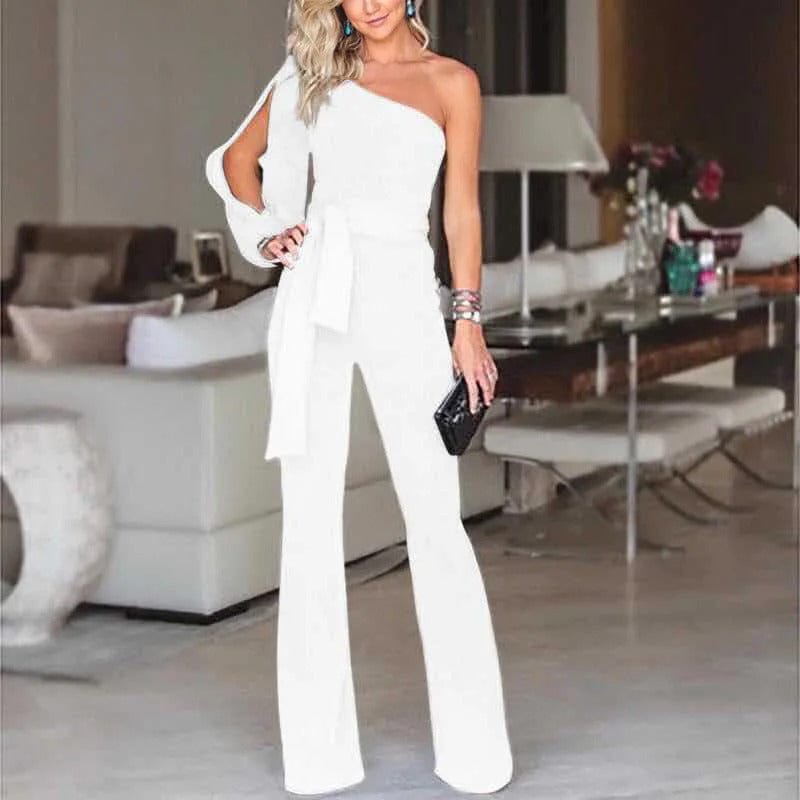 LP | One-shoulder asymmetrical jumpsuit