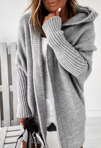 LP | cardigan with hood