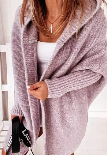 LP | cardigan with hood