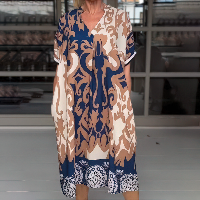 Boho dress that covers the belly