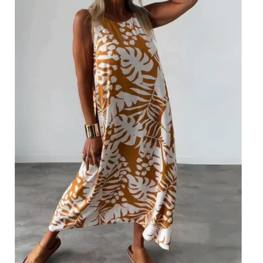 LP | Maxi sleeveless dress with open back