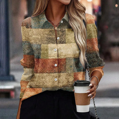 LP | Women's shirt with long sleeves and button placket