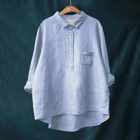LP | Long-sleeved shirt with reversible collar and pockets