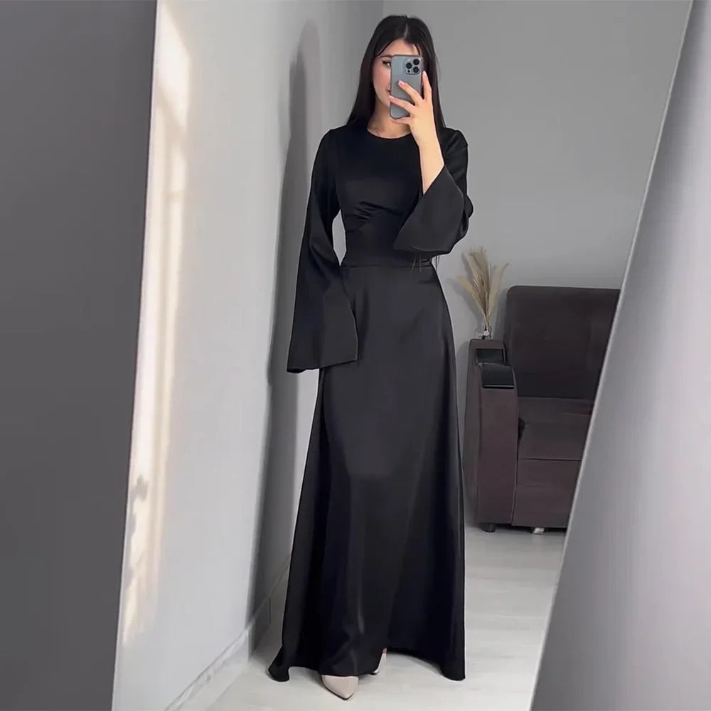 Mc | long dresses in satin for women