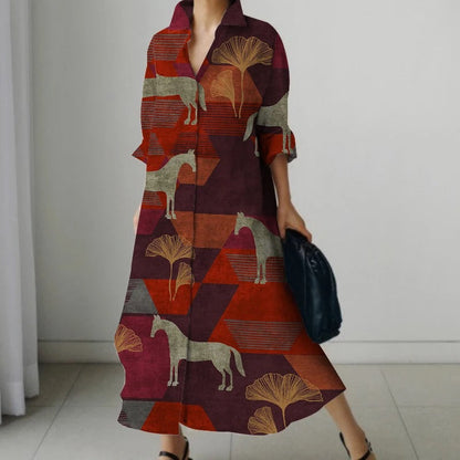 LP | Retro Printed Dress