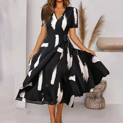 Mc | Maxi dress for women with vintage print
