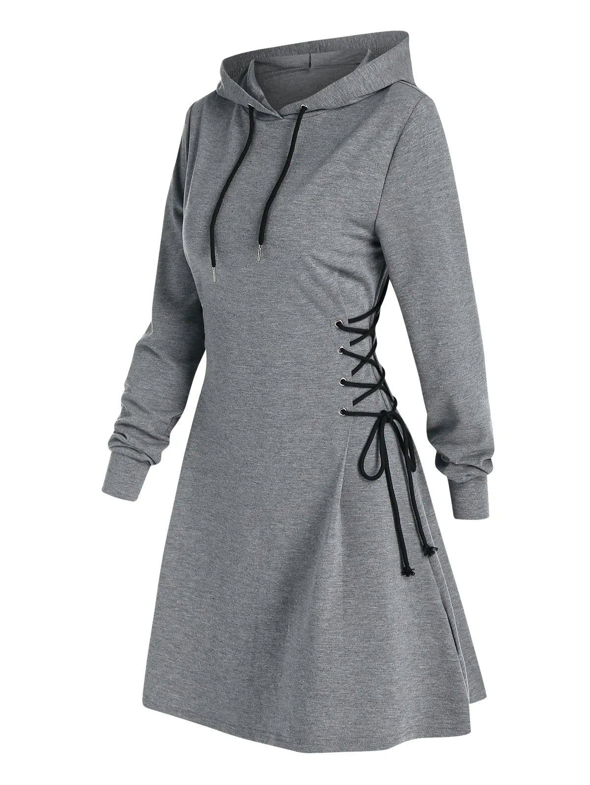 LP | Casual-chic hooded midi dress