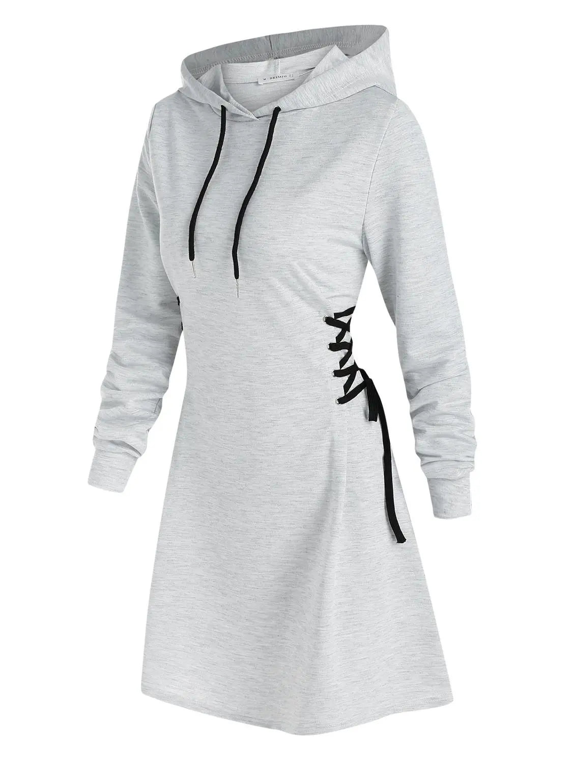 LP | Casual-chic hooded midi dress