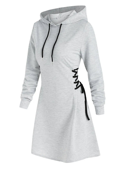 LP | Casual-chic hooded midi dress