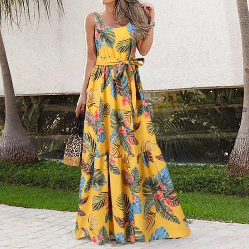 LP | Wide dress with floral print