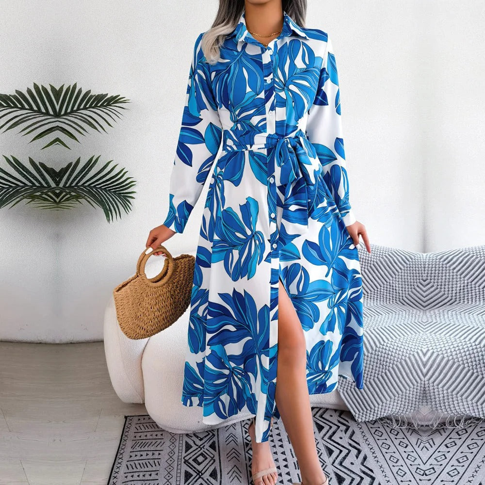 Mc | Shirt dress with lace collar