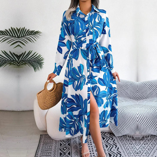 Mc | Shirt dress with lace collar