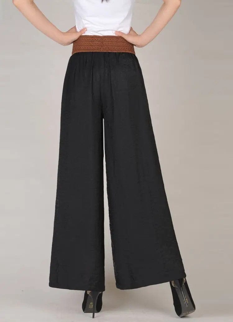 LP | Clothing with lacing, high waist, wide legs, vintage pants
