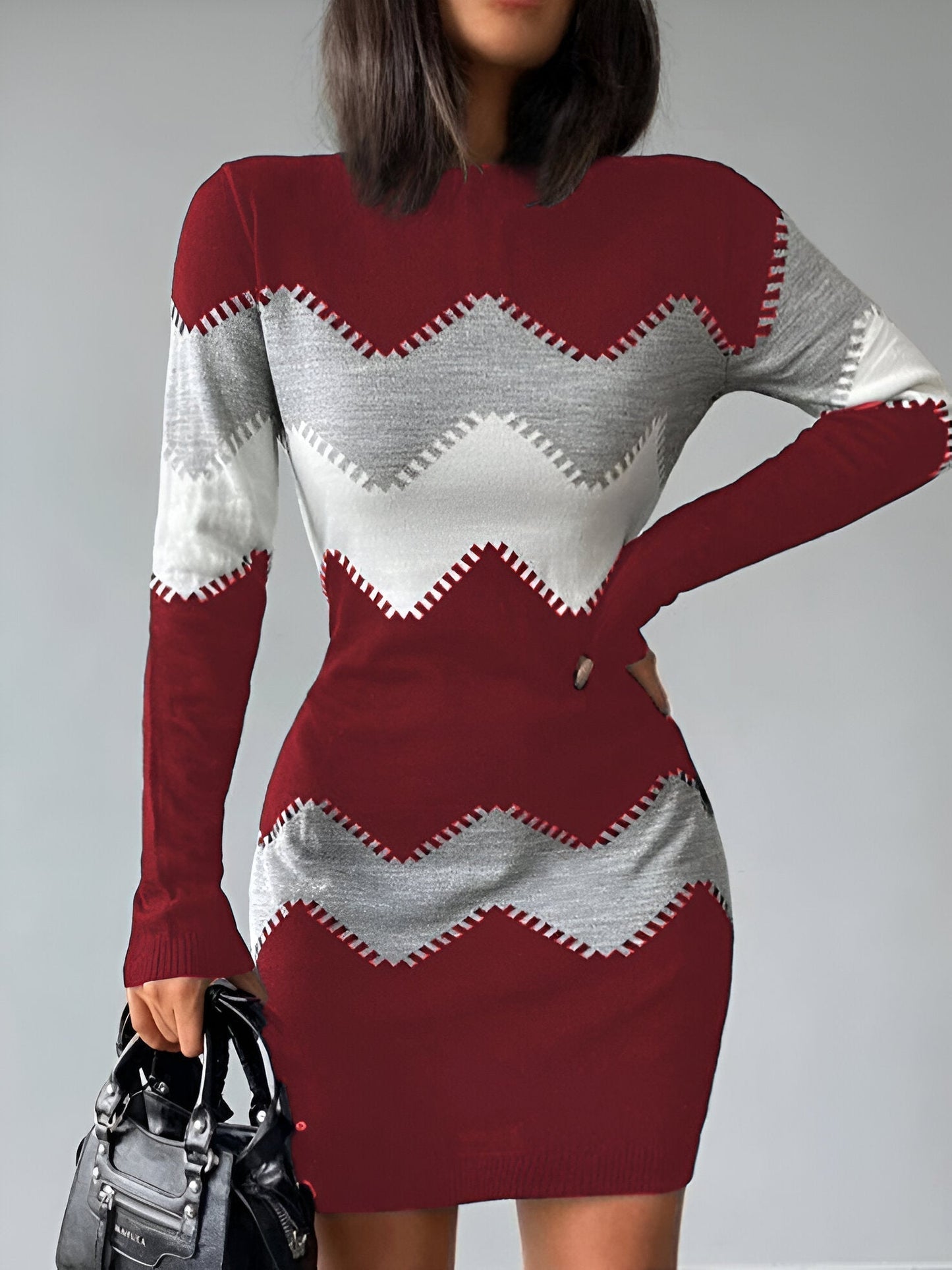 Mc | Elegant knitted bodycon mini dress